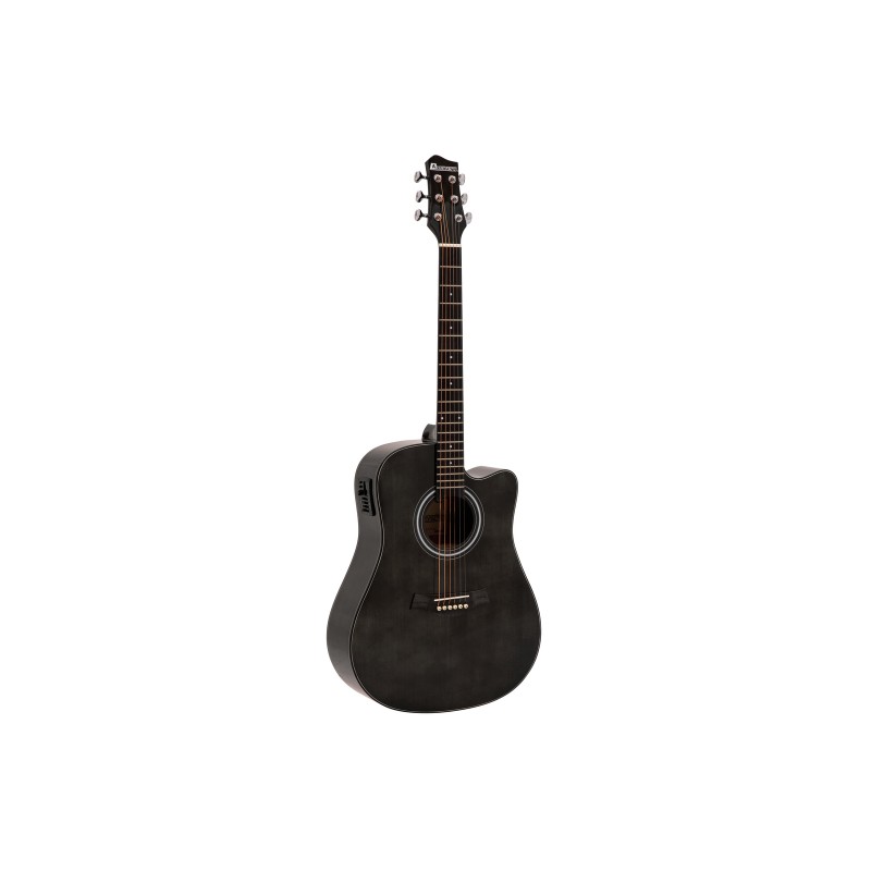 DIMAVERY STW-90 Western Guitar, vintage black - 1 DIMAVERY STW-90 Western Guitar, vintage black - 1