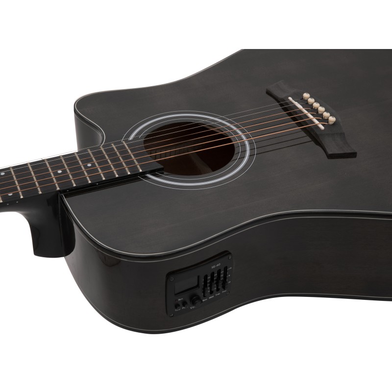 DIMAVERY STW-90 Western Guitar, vintage black - 3 DIMAVERY STW-90 Western Guitar, vintage black - 3