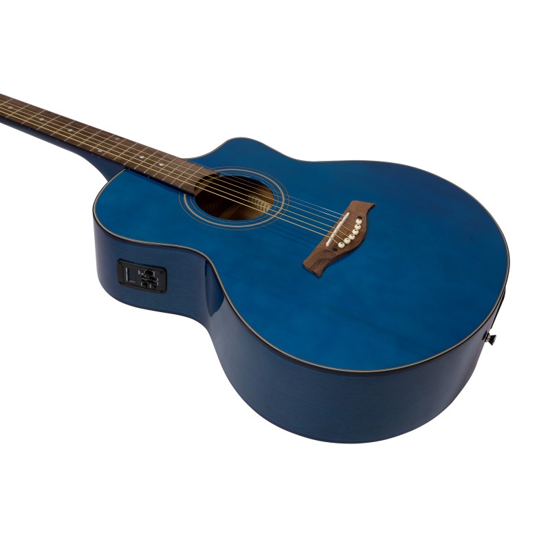 DIMAVERY STW-90 Western Guitar, crystal blue - 3 DIMAVERY STW-90 Western Guitar, crystal blue - 3