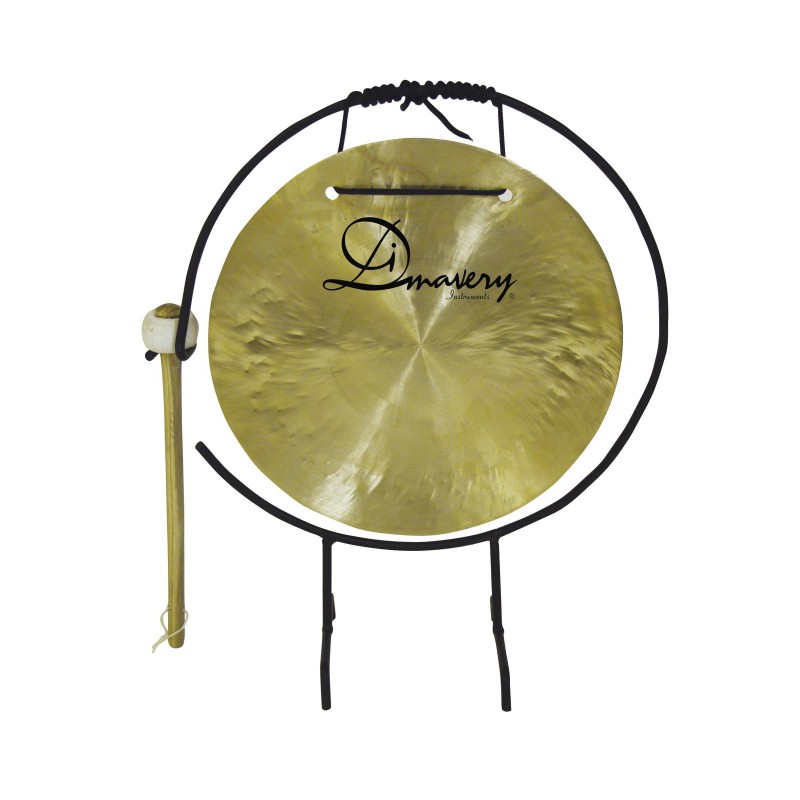 DIMAVERY Gong, 25cm with stand/mallet - 1