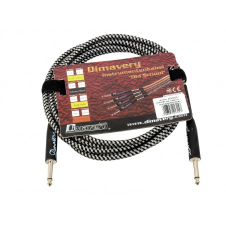 DIMAVERY Instrument-cable, 3m, bk/sil - 1