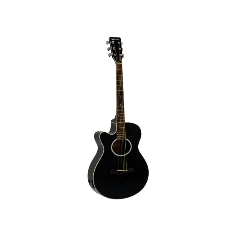 DIMAVERY AW-400 Western guitar LH, black - 1 DIMAVERY AW-400 Western guitar LH, black - 1