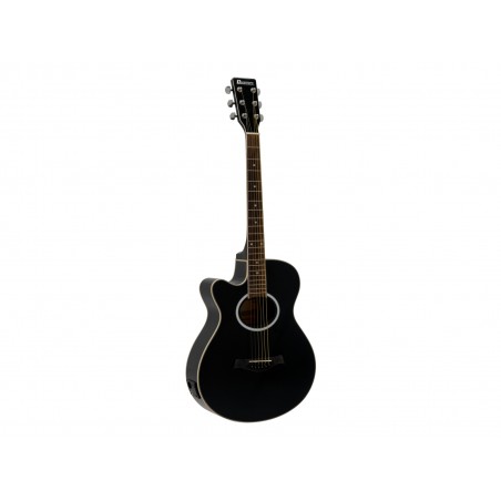 DIMAVERY AW-400 Western guitar LH, black - 1
