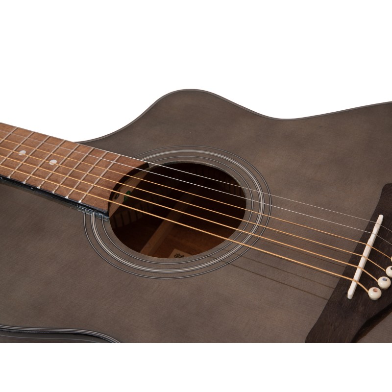 DIMAVERY STW-50 Western Guitar,brown - 5