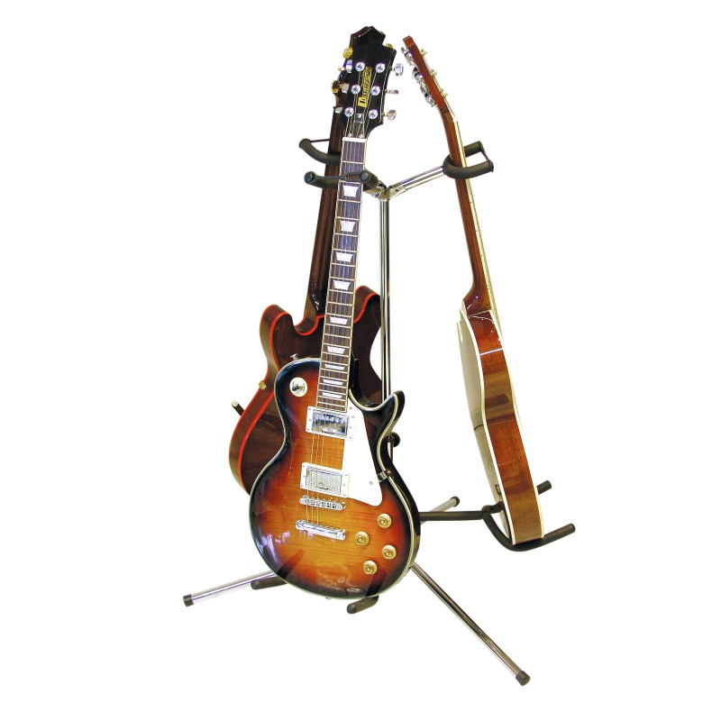 DIMAVERY Guitar Stand 3-fold bk - 2
