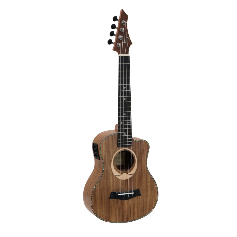 DIMAVERY UK-200 Tenor Ukulele, Koa - 1