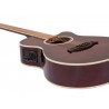 DIMAVERY AW-400 Western guitar, redburst - 4