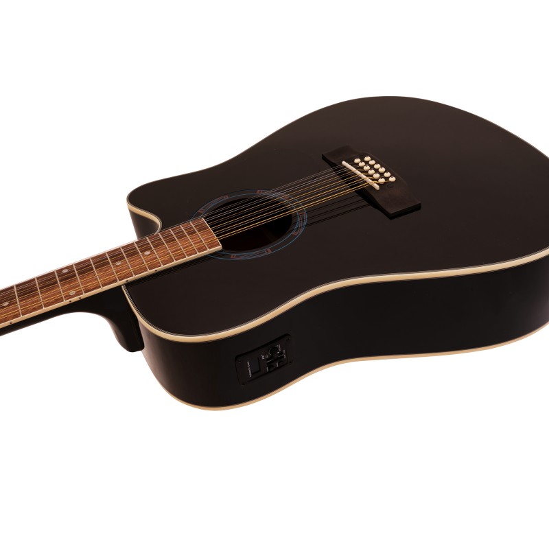 DIMAVERY DR-612 Western guitar 12-string, black - 4 DIMAVERY DR-612 Western guitar 12-string, black - 4