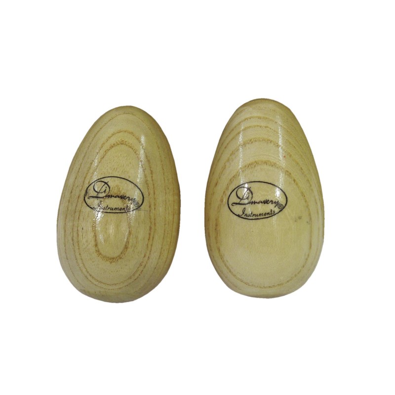 DIMAVERY Egg shaker wood 2x - 1 DIMAVERY Egg shaker wood 2x - 1