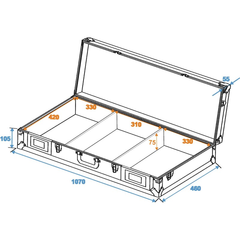 ROADINGER Universal Console DIGI-2 2xCD/1xM-12 bk - 2 ROADINGER Universal Console DIGI-2 2xCD/1xM-12 bk - 2