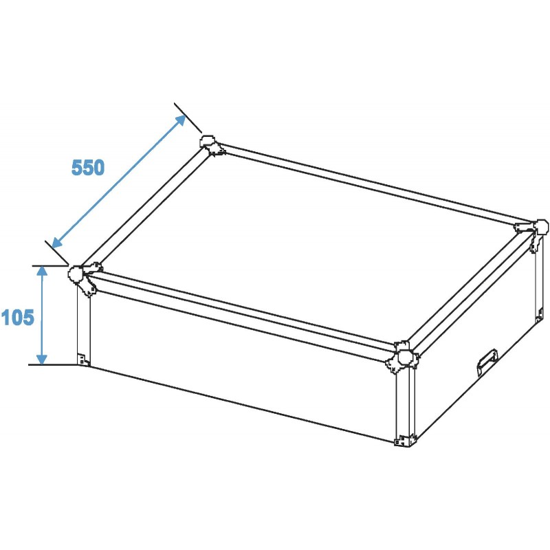 ROADINGER Mixer Case Pro MCB-19, sloping, black 10U - 3 ROADINGER Mixer Case Pro MCB-19, sloping, black 10U - 3