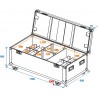 ROADINGER Flightcase 8x ML-56/ML-64 - 2 ROADINGER Flightcase 8x ML-56/ML-64 - 2