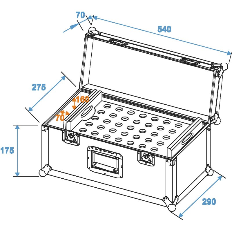 ROADINGER Universal cone adapter case UKAC-35/50 - 2 ROADINGER Universal cone adapter case UKAC-35/50 - 2