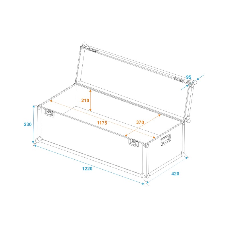 ROADINGER Universal Transport Case 120x40x30cm - 5 ROADINGER Universal Transport Case 120x40x30cm - 5