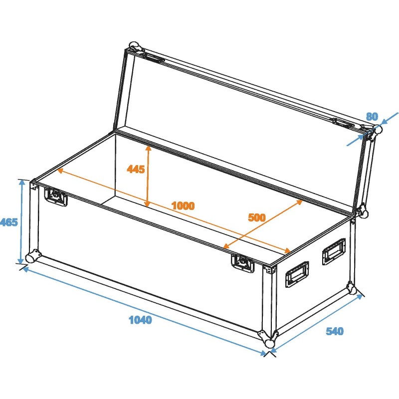 ROADINGER Universal Case Pro 100x50x50cm - 2 ROADINGER Universal Case Pro 100x50x50cm - 2
