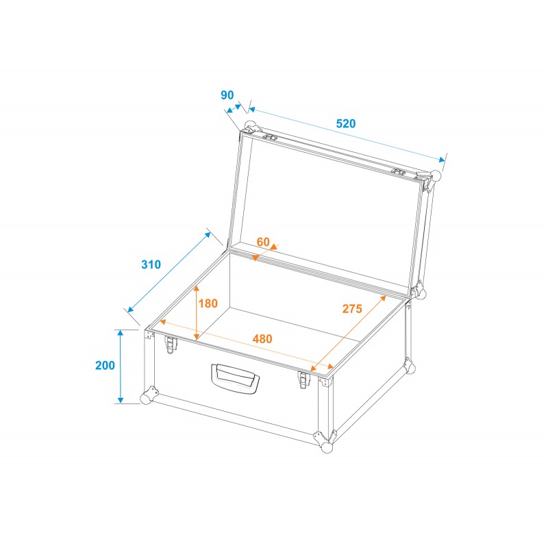 ROADINGER Universal Case Tour Pro 52x29x32 black - 5 ROADINGER Universal Case Tour Pro 52x29x32 black - 5