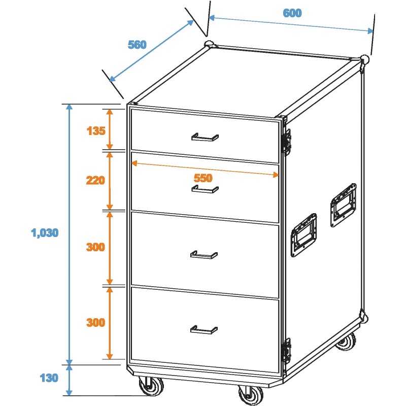 ROADINGER Universal Drawer Case ODS-1 with wheels - 2 ROADINGER Universal Drawer Case ODS-1 with wheels - 2
