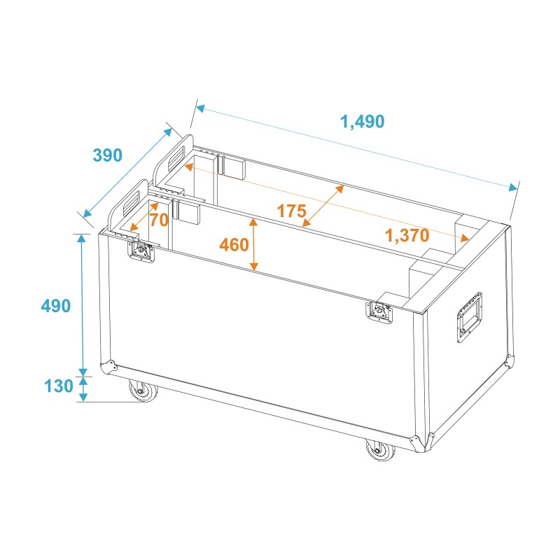 ROADINGER Flightcase 2x LCD ZL60 - 5 ROADINGER Flightcase 2x LCD ZL60 - 5