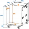 ROADINGER Flightcase 8x CLA-228 - 2