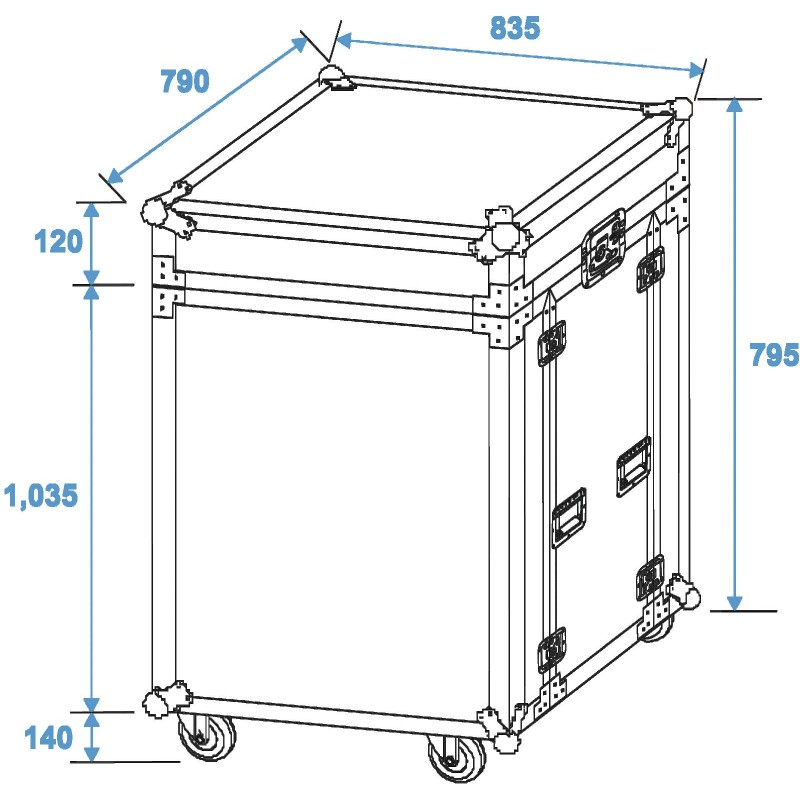ROADINGER Flightcase 8x CLA-228 - 5