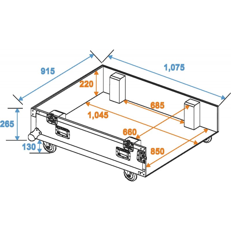 ROADINGER Flightcase 4x CLA-228 - 2 ROADINGER Flightcase 4x CLA-228 - 2