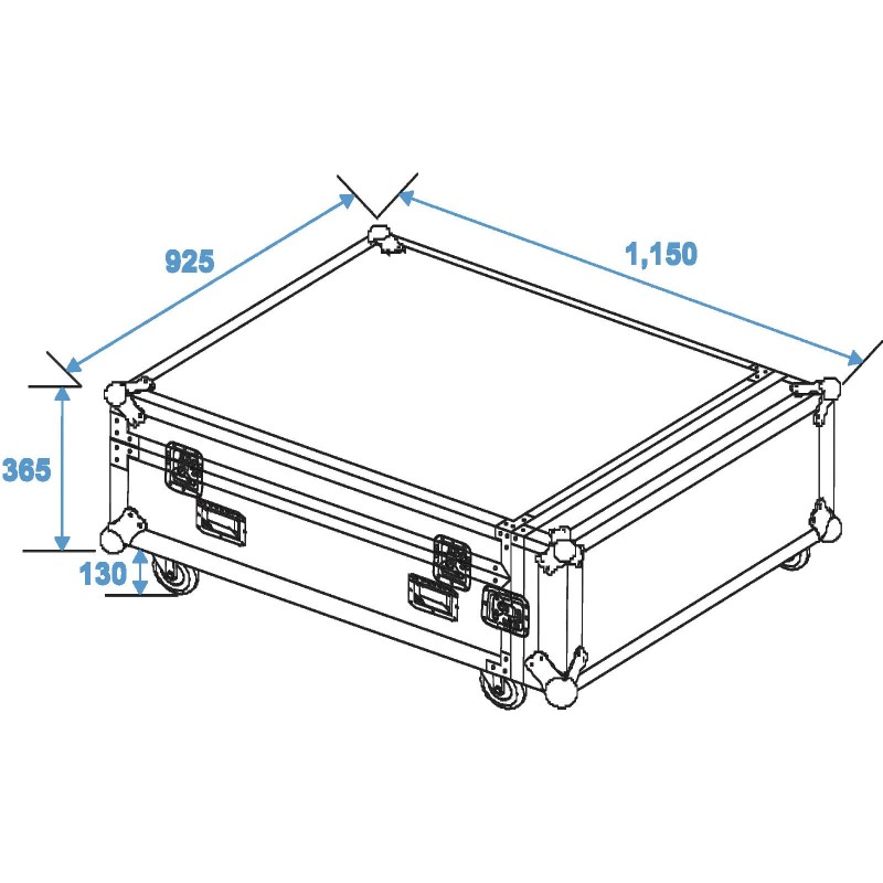 ROADINGER Flightcase 4x CLA-228 - 5 ROADINGER Flightcase 4x CLA-228 - 5