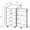 ROADINGER Universal Drawer Case TSF-1 with wheels - 2 ROADINGER Universal Drawer Case TSF-1 with wheels - 2