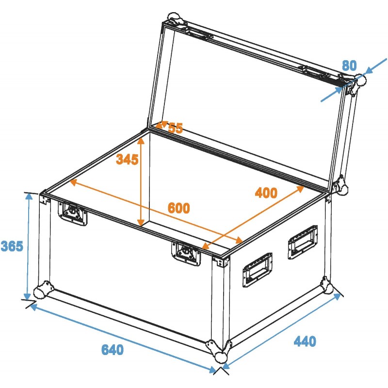 ROADINGER Universal Case Pro 60x40x40cm - 5 ROADINGER Universal Case Pro 60x40x40cm - 5