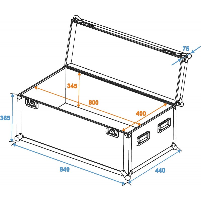 ROADINGER Universal Case Pro 80x40x40cm - 2 ROADINGER Universal Case Pro 80x40x40cm - 2