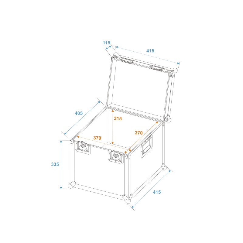 ROADINGER Universal Transport Case heavy 40x40cm - 2 ROADINGER Universal Transport Case heavy 40x40cm - 2