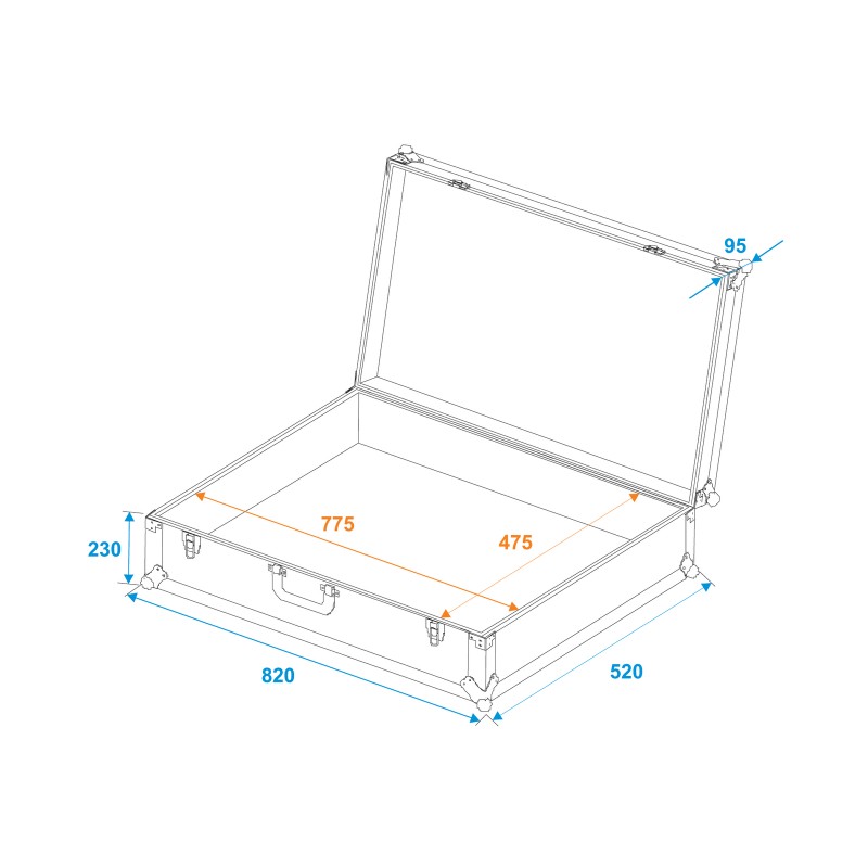 ROADINGER Universal Case Tour Pro 82x32x52 black - 5 ROADINGER Universal Case Tour Pro 82x32x52 black - 5