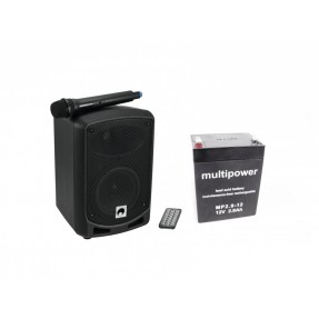 OMNITRONIC Set WAMS-065BT + Battery - Zestaw Pa