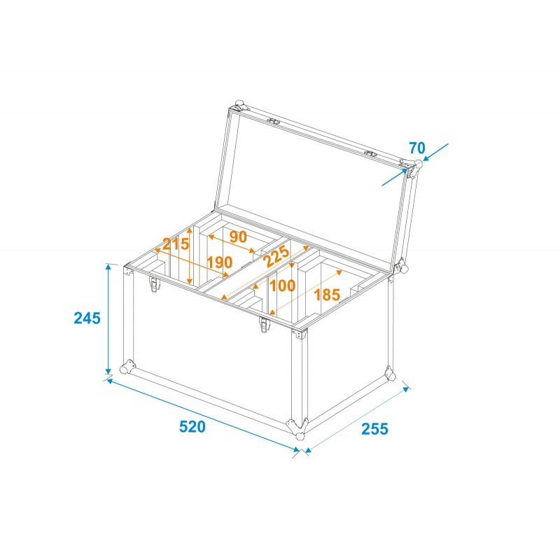 ROADINGER Flightcase 2x LED TMH-17 - 5 ROADINGER Flightcase 2x LED TMH-17 - 5