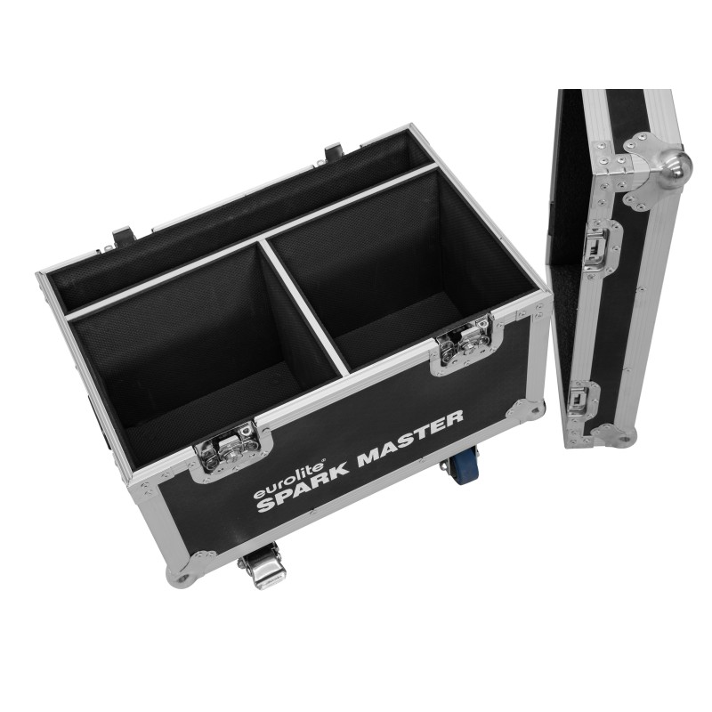 ROADINGER Flightcase 2x Spark Master with wheels - 4 ROADINGER Flightcase 2x Spark Master with wheels - 4