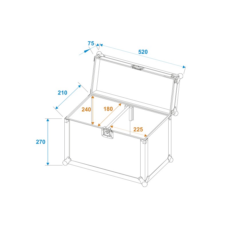 ROADINGER Flightcase 2x LED PFE-50 3000K Profile Spot - 5 ROADINGER Flightcase 2x LED PFE-50 3000K Profile Spot - 5
