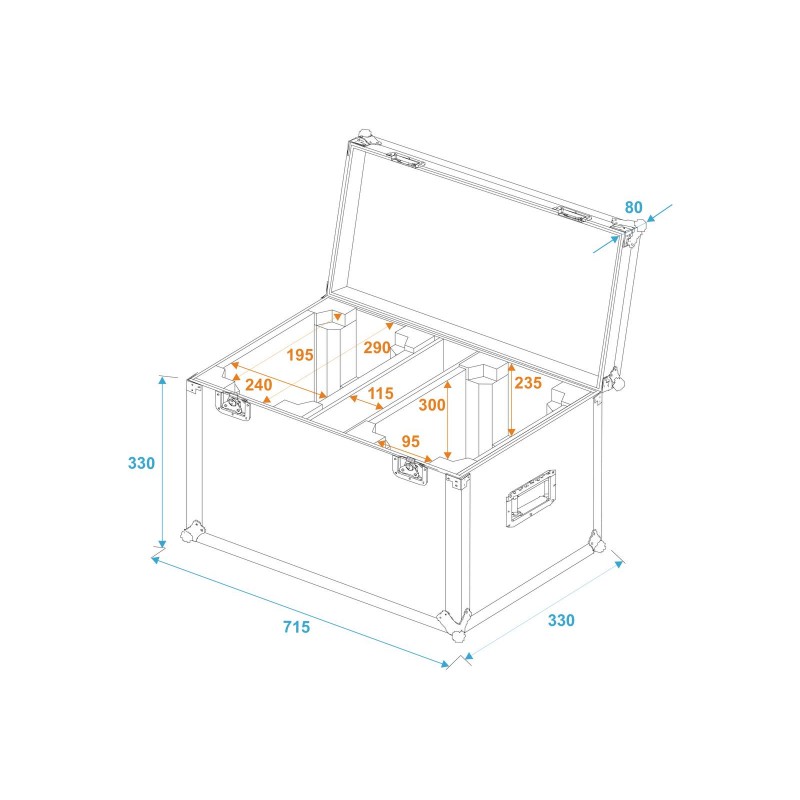 ROADINGER Flightcase 2x TMH FE-600 - 5 ROADINGER Flightcase 2x TMH FE-600 - 5