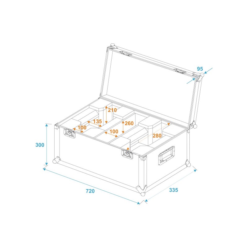 ROADINGER Flightcase 2x LED TMH-X1 Moving-Head Beam - 5 ROADINGER Flightcase 2x LED TMH-X1 Moving-Head Beam - 5