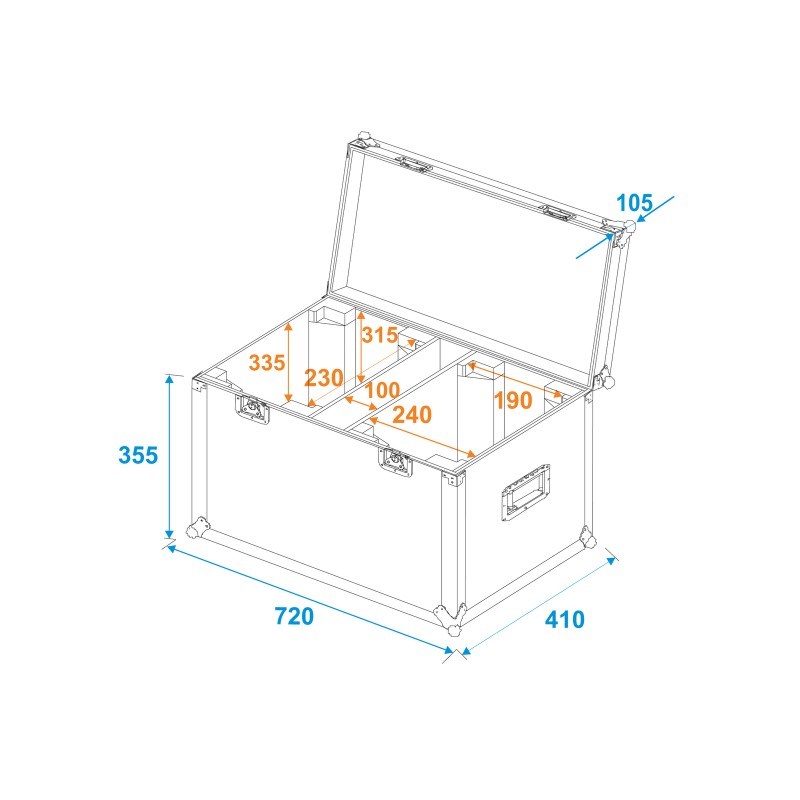 ROADINGER Flightcase 2x LED TMH-X4 - 5 ROADINGER Flightcase 2x LED TMH-X4 - 5