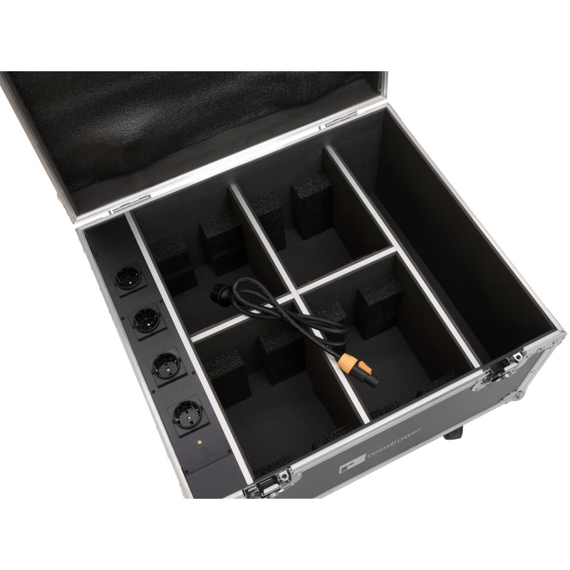 ROADINGER Flightcase 4x AKKU IP PAR 7 QCL WDMX with charging function - 4 ROADINGER Flightcase 4x AKKU IP PAR 7 QCL WDMX with charging function - 4