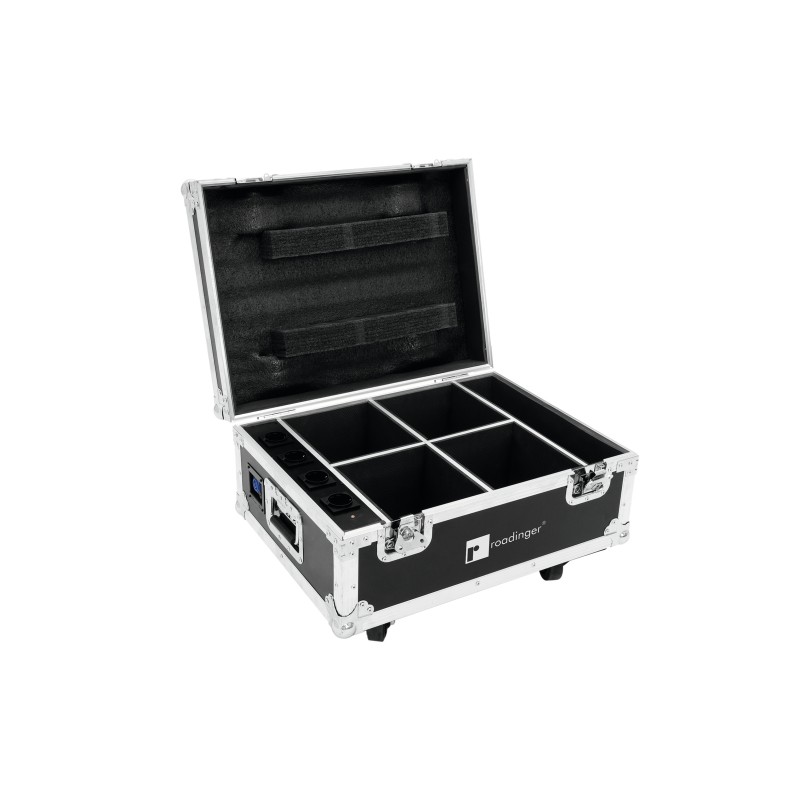 ROADINGER Flightcase 4x AKKU UP-4 QuickDMX with charging function - 1 ROADINGER Flightcase 4x AKKU UP-4 QuickDMX with charging function - 1