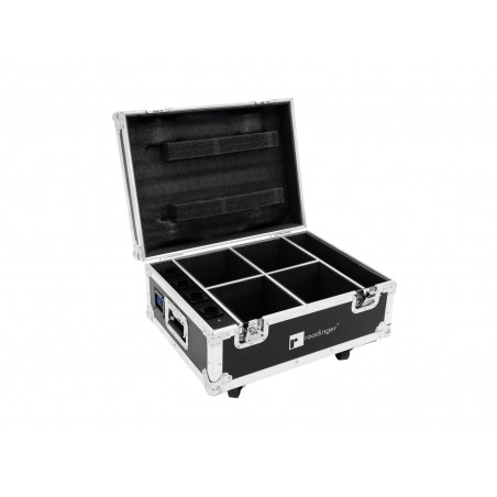 ROADINGER Flightcase 4x AKKU UP-4 QuickDMX with charging function - 1