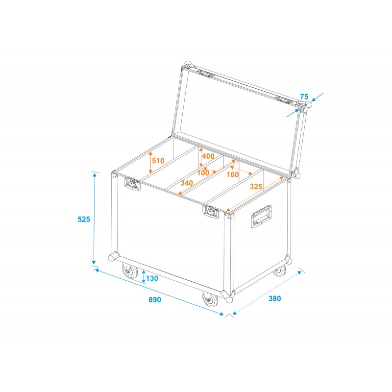 ROADINGER Flightcase 4x Multiflood Pro - 5 ROADINGER Flightcase 4x Multiflood Pro - 5