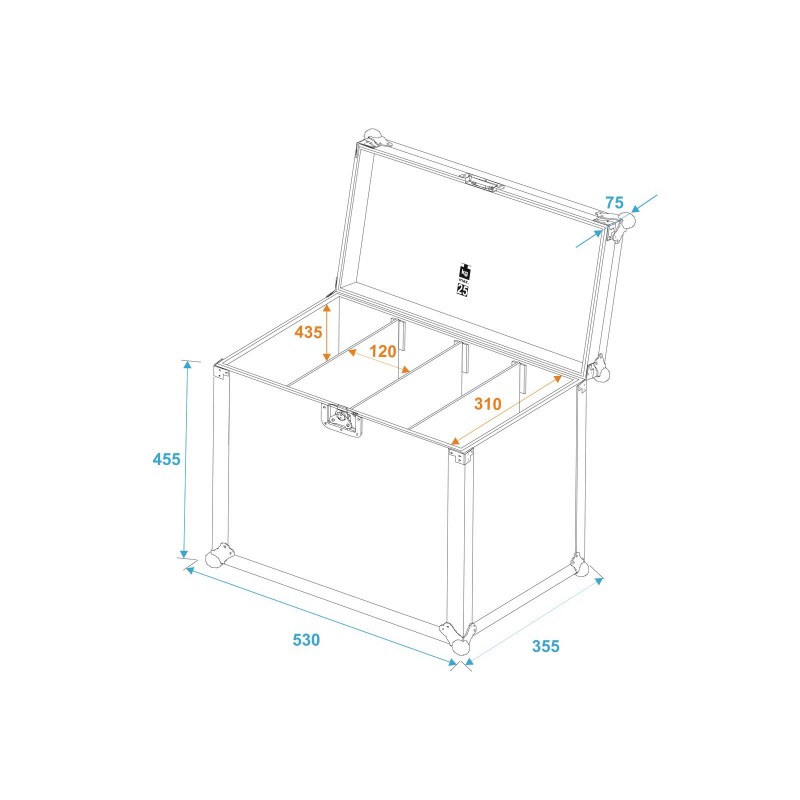 ROADINGER Flightcase 4x SLS Size L - 5 ROADINGER Flightcase 4x SLS Size L - 5