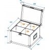 ROADINGER Flightcase 4x TMH-6/7/8/9 - 2