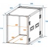 ROADINGER Rack Profi 15U 45cm - 2 ROADINGER Rack Profi 15U 45cm - 2