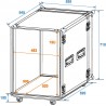ROADINGER Rack Profi 15U 45cm with wheels - 2 ROADINGER Rack Profi 15U 45cm with wheels - 2