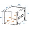 ROADINGER Rack Profi 10U 45cm - 2 ROADINGER Rack Profi 10U 45cm - 2