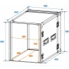 ROADINGER Rack Profi 12U 45cm - 2