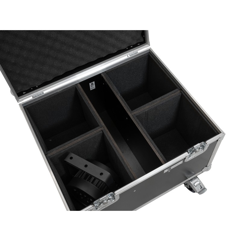 ROADINGER Flightcase 4x LED IP PAR 7x8W QCL/7x9W SCL with wheels - 4 ROADINGER Flightcase 4x LED IP PAR 7x8W QCL/7x9W SCL with wheels - 4