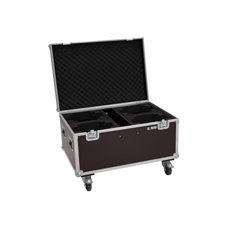 ROADINGER Flightcase 4x LED TMH-X4 with wheels - 1 ROADINGER Flightcase 4x LED TMH-X4 with wheels - 1